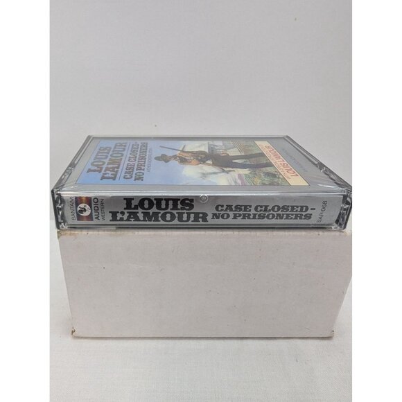 Louis L'Amour Case Closed-No Prisoners Cassette Bantam Audio Western New Sealed - Picture 3 of 6